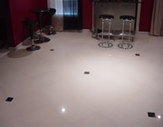 Custom Travertine, Marble, Porcelain Floor Installation