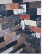 Marble and granite shower